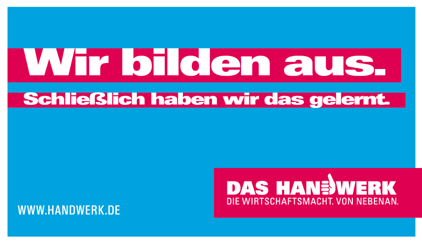 Ausbildungsbetrieb im Handwerk